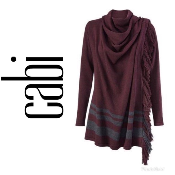 CAbi Sweaters - Cabi | Maroon Sweater Wrap Size S